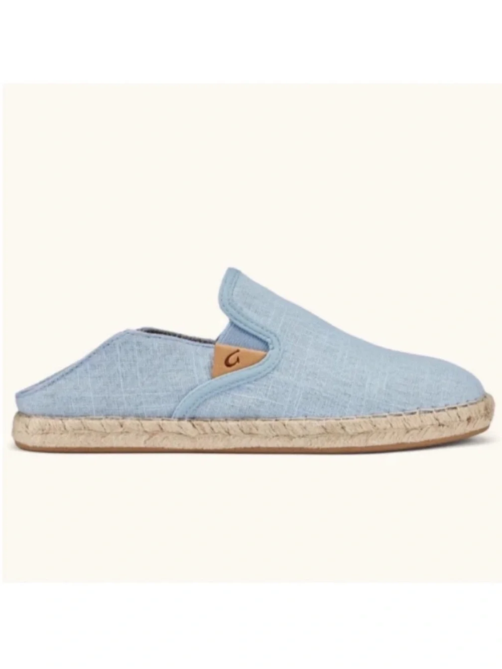 OLUKAI Kaula Pa'a Kapa Convertible Espadrille Shoes Blue Size 6.5W